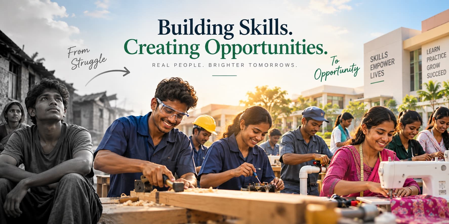 Students gaining practical vocational skills and creating new opportunities